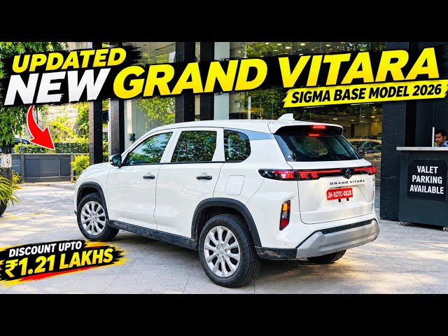 New Updated✅ Maruti Suzuki Grand Vitara Sigma Base Model 2026 GST Price Discount All Details 