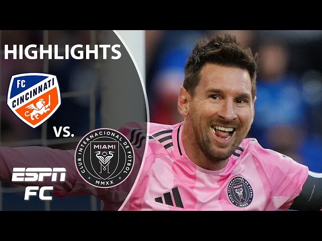 ¡LIONEL MESSI HAT-TRICK! 😱🤯 FC Cincinnati vs. Inter Miami | Resumen de la MLS | ESPN FC