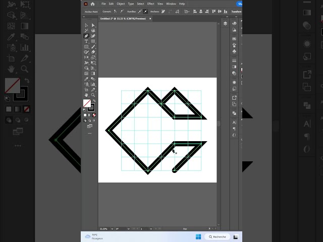 #how To #design Your #logo  Letters In Any Shape #adobe #illustrator  #tutorials | Letter C #shorts