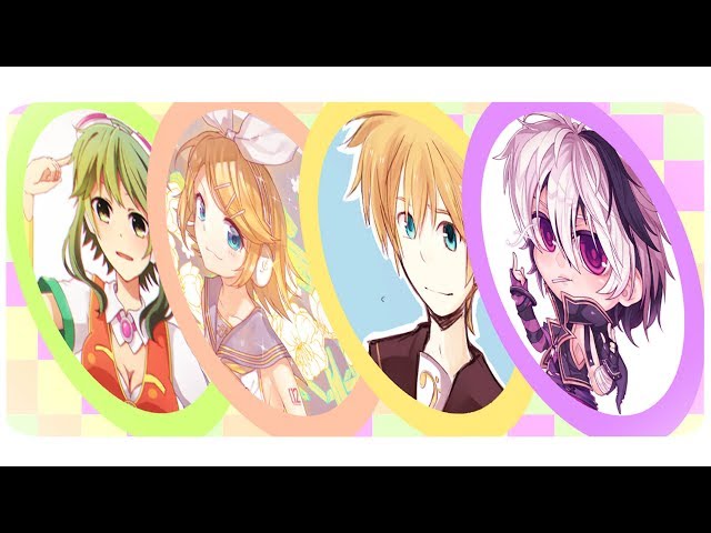 Kagamine Rin&Len・v4 flower・GUMI - Happy Synthesizer 【VNane Remix】