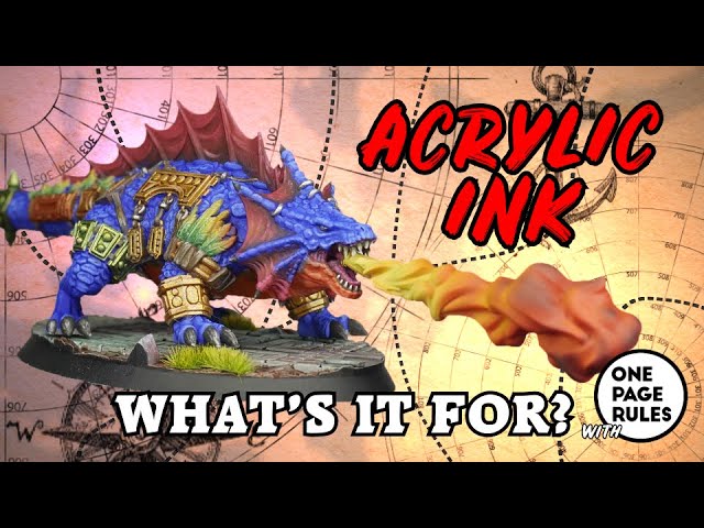 What use are Acrylic Inks in painting miniatures?