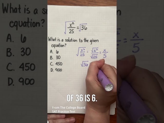 Solve this practice SAT math problem with me.
