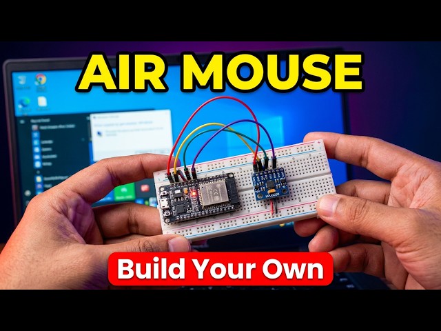 🔥DIY Wireless Air Mouse Using ESP32 and MPU6050