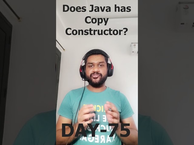 Does Java has Copy Constructor? #java #interview #interviewtips