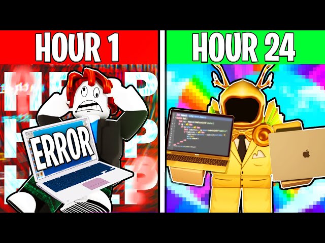 I Spent 24 HOURS Learning Scripting In Roblox