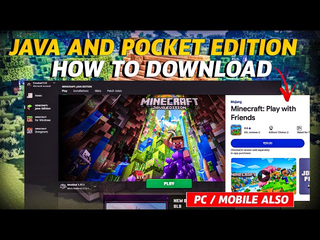 How to Download MINECRAFT in PC/LAPTOP/MOBILE ‼️