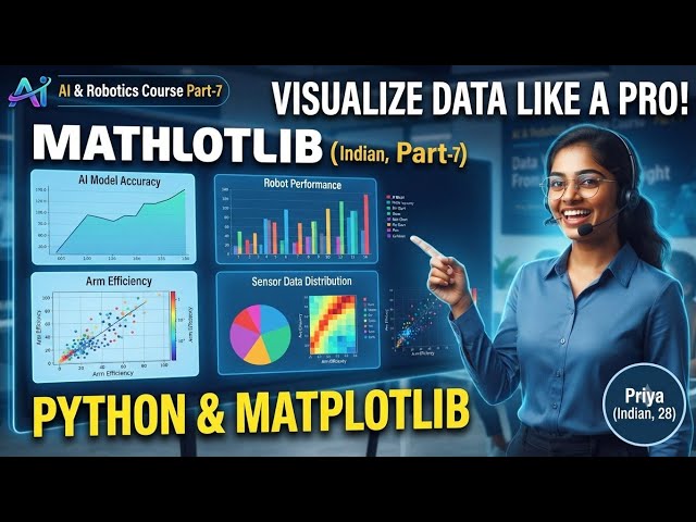 Data Visualization in Python using Matplotlib | AI & Robotics Course Part-7