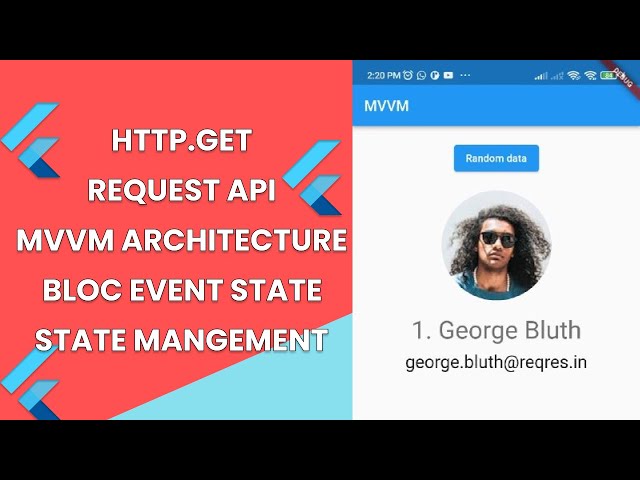 SpeedCode #1 MVVM ARCHITECTURE BLOC STATE MANAGEMENT REQUEST API GET DATA FETCH DATA REQRES.IN