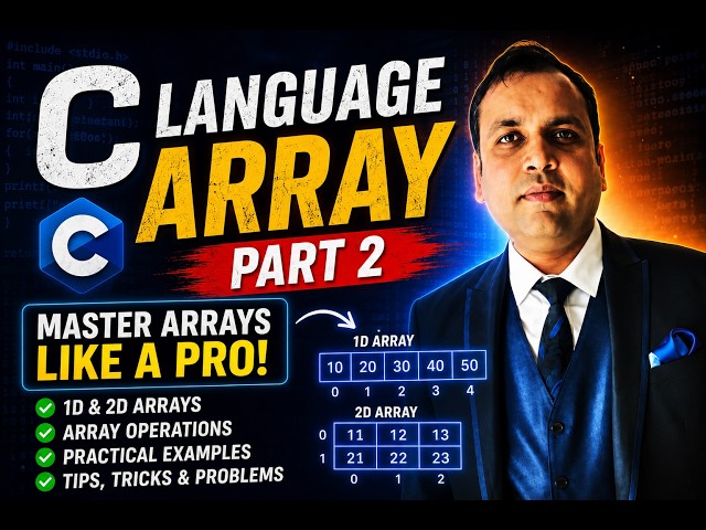 Array in C Language 1-D Array , 2-D Array AFFY Informatics Gwalior