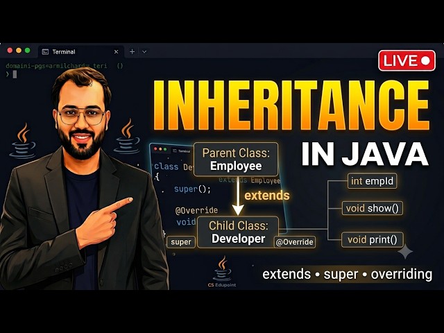 Inheritance in Java Explained | extends, super & Method Overriding | CS Edupoint