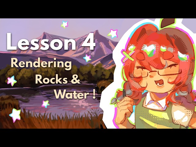 Intro to Background Painting - Rendering Rocks & Water