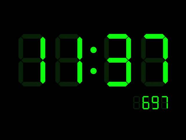 Ticking Digital Clock