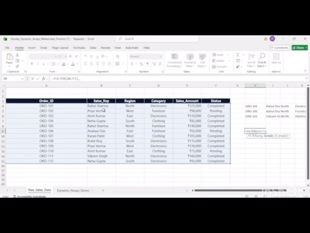 Stop Using Old Excel Formulas! Master FILTER, UNIQUE & SORT in 10 Minutes