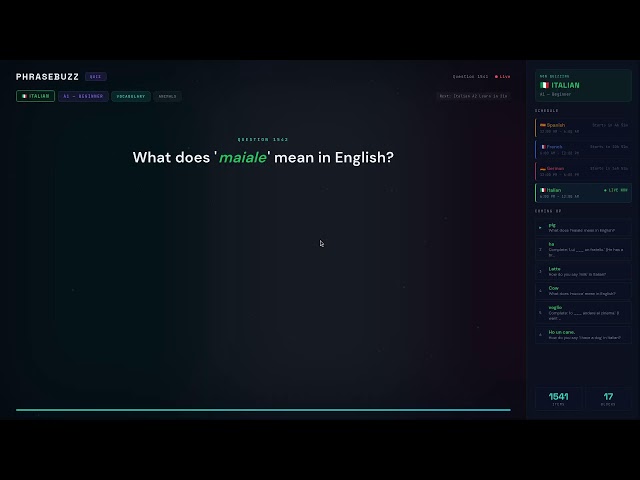 LIVE Learn Spanish, French, German & Italian — Free 24/7 Vocabulary & Quiz Stream