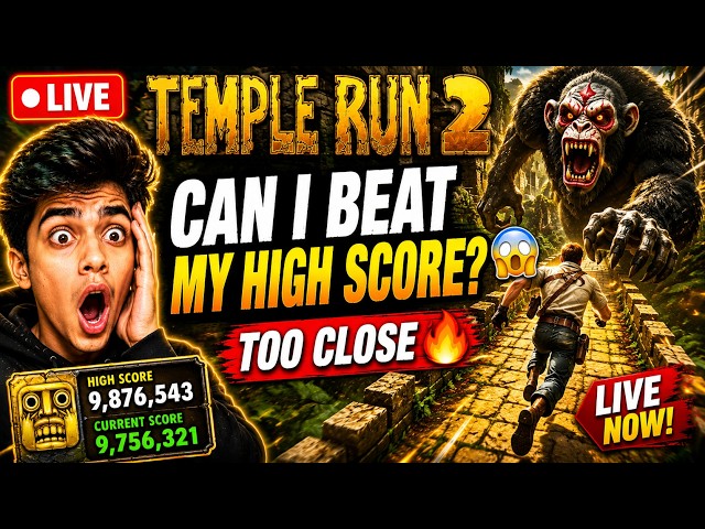🔴 LIVE Temple Run 2 😱 CAN I BEAT MY HIGH SCORE? 🔥