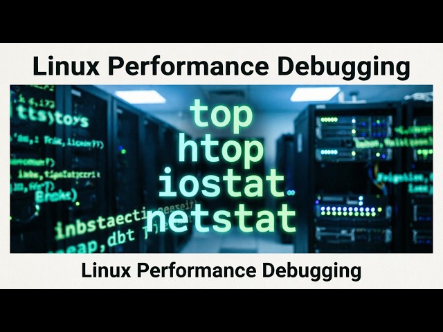 Linux Performance Debugging: top, htop, iostat & netstat Guide