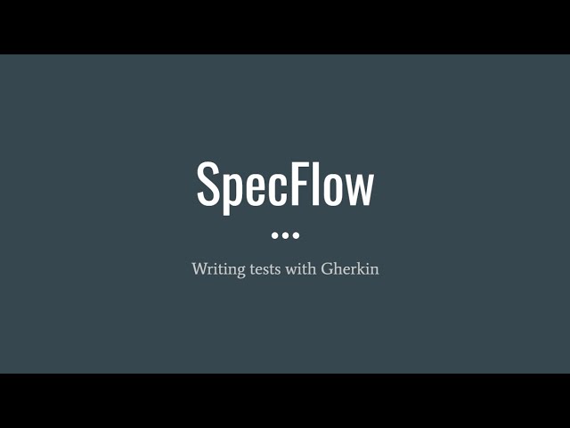 SpecFlow