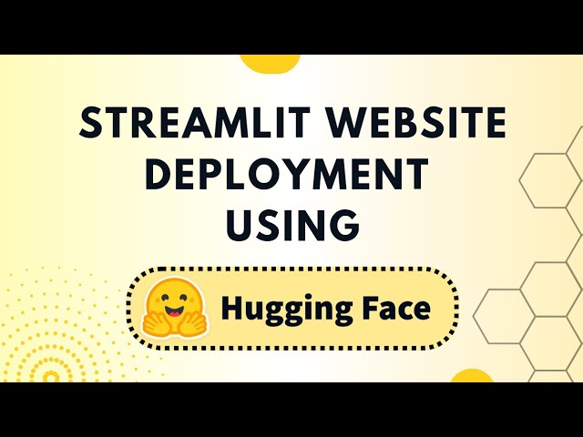Streamlit Website Deploy Using Hugging Face