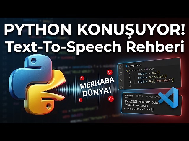 Text to Speech with Python (pyttsx3) | Python Lessons 2026 | Exercise - 6