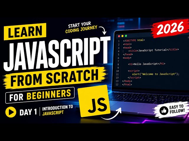 JavaScript for Beginners | Your First JS Program