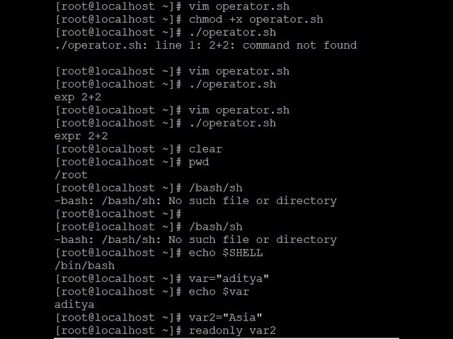 Shell programming Part-1