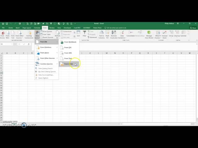 How to Find Power Query - Excel 2016