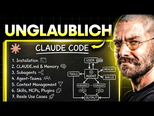 Automatisiere ALLES mit Claude Code: Das ultimative Tutorial auf Deutsch (Vom Anfänger zum Profi)