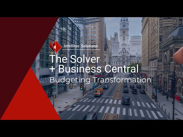 The Solver + Business Central: Budgeting Transformation