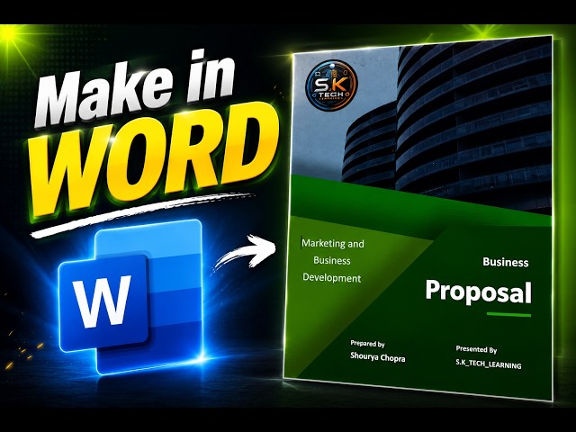 Make This professional Cover page In MS Word | best tutorial