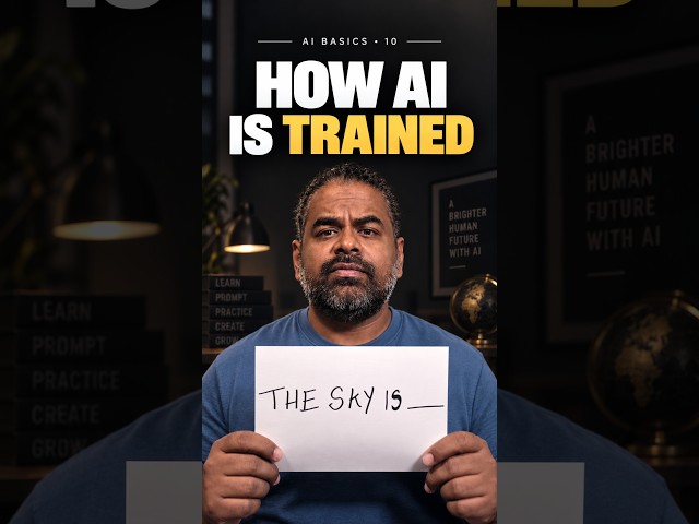 How AI Actually Learns (In 30 Seconds) | AI Basics #10  #generativeai #machinelearning #ai