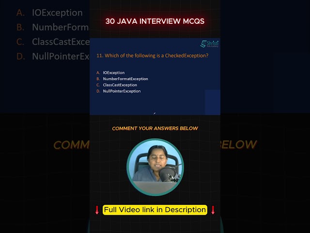 30 Java Interview MCQs  #javadeveloper