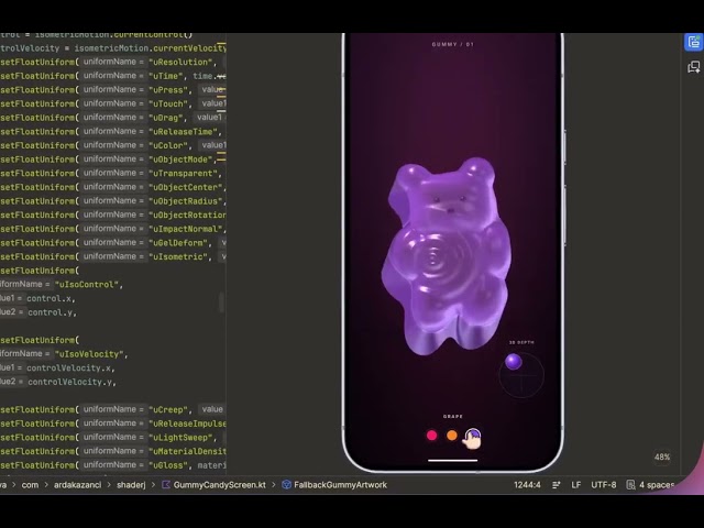 Gummy Bear - Jetpack Compose Creative Coding Demo