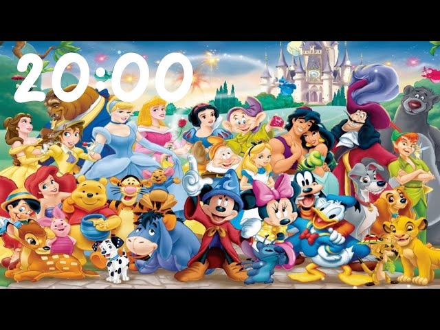 DISNEY 20 MINUTE TIMER with MAGICAL MUSIC & ALARM