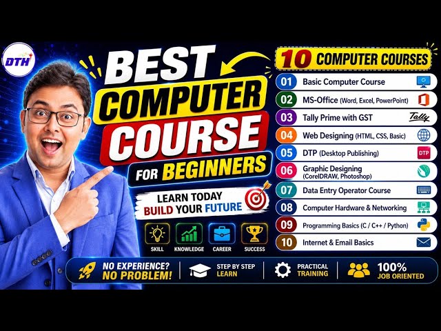 Best Computer Course for Beginners in 2026 | Top 10 Computer Course | 100 % Job Oriented 🔥2026 