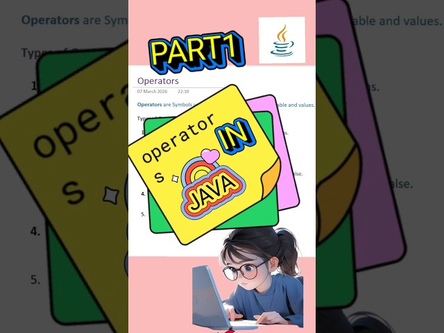 Arthematic Operators in Java Part1  #coding #programming #java #study