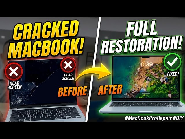 How to Fix Broken MacBook Display & Motherboard Issues Step-by-Step #HowToFix #MacBookFix #DiyFix 