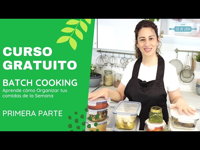 🤩 Free Batch Cooking Course #1/3 Learn how to organize the week's meals.