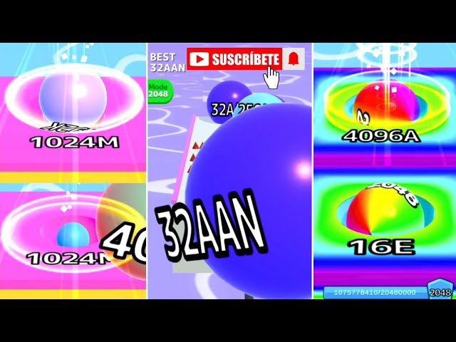 [4096YB to 32AAN] CROSS 16AAA(16[A)- Ball Run 2048 Infinity Mode | BallRunInfinity