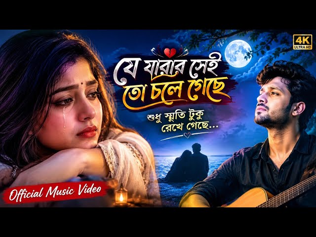 💔 The One Who Had to Leave Has Gone | Je Jawar Shey Toh Chole Geche | Sad Romantic Bengali Song 2026