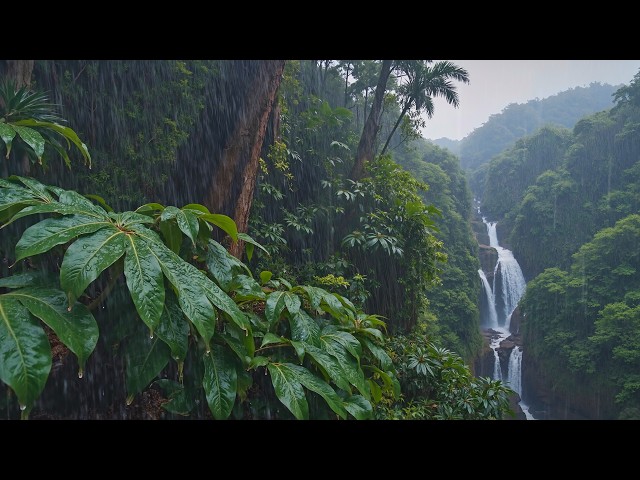 End Stress With Gentle Rain Sounds On Forest Leaves | Rain Sounds For Sleep & No Interruption