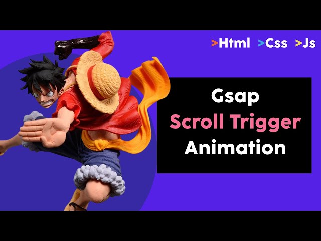 Scroll animation with Gsap ScrollTrigger | Creative Frontend tutorial