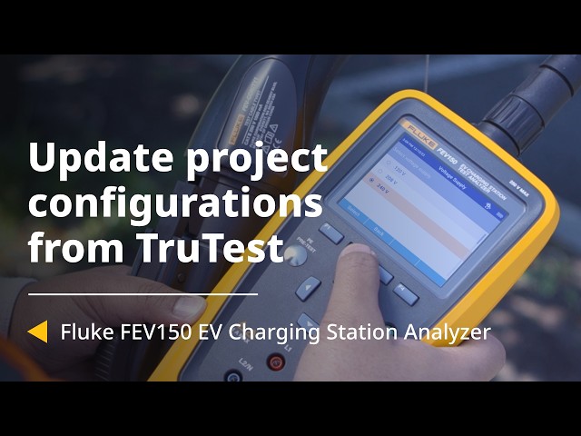 Send Project Configurations from TruTest™ to the FEV150 | Fluke FEV150