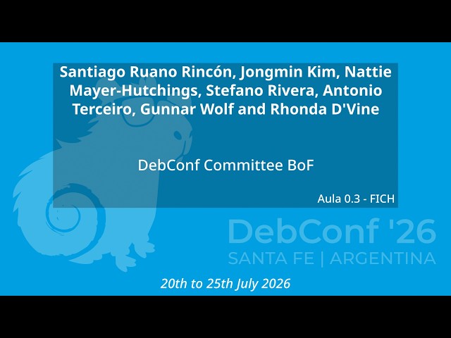 Debconf26 - Committee BoF