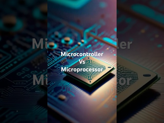 Microcontroller vs microprocessor