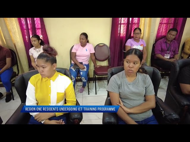 Region 1 residents undergoing ICT training programme