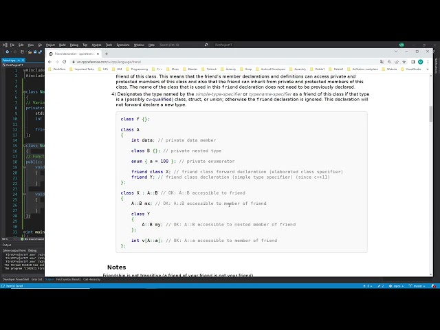 C++ Beginner Tutorial - Basics - #186 - Friend Class