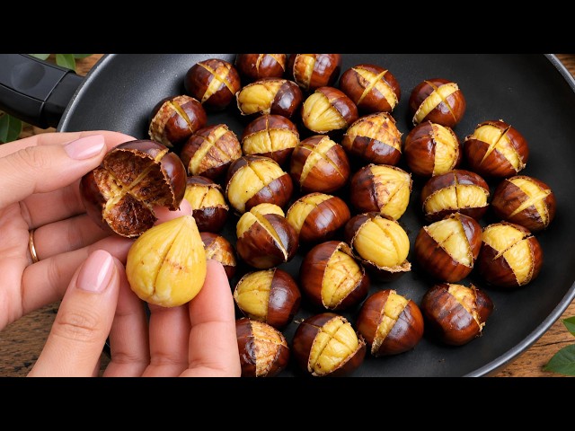 New Quick Trick for Cooking Chestnuts in a Pan! 🌰 They Peel Themselves!🤯 Few People Know This Trick!