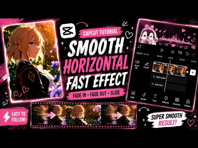 Super Smooth Horizontal Fast Effect Tutorial | CapCut ✨