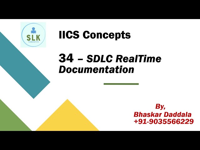SLK_18 34 SDLC RealTime Documentation