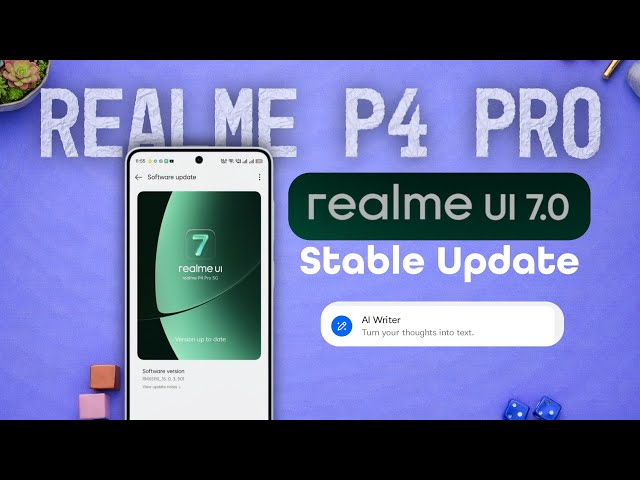 Realme UI 7 Stable Update for Realme P4 Pro 5G | New Features & Changes